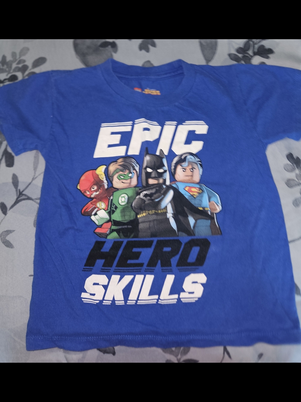 Blue LEGO DC Super Heroes Kids T-Shirt Size XS